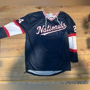 Nationals Navy Blue Hockey Jersey